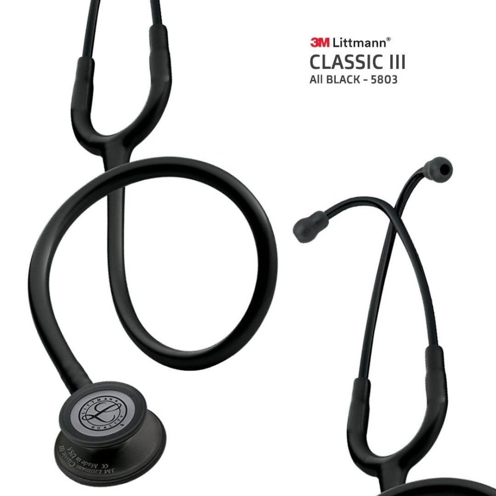 CampMedical Estetoscópio Littmann Classic III BLACK EDITION